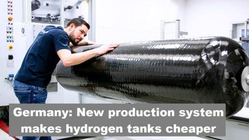Duitsland: Nieuw productiesysteem maakt waterstoftanks goedkoper