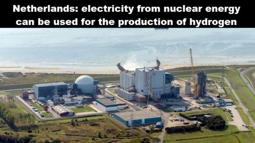 Nederland: stroom uit kernenergie kan gebruikt worden voor de productie van waterstof 