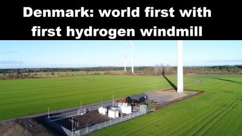 Denemarken: wereldprimeur met eerste waterstof-windmolen