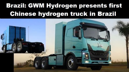 Brazilië: GWM Hydrogen presenteert eerste Chinese waterstoftruck in Brazilië
