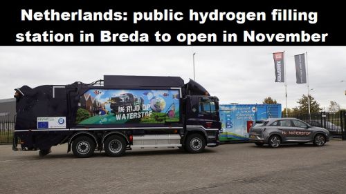 Nederland: openbaar waterstoftankstation in Breda in november open