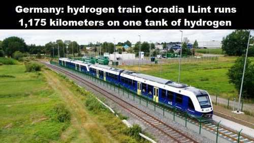 Duitsland: waterstoftrein Coradia ILint rijdt 1.175 kilometer op één tank waterstof