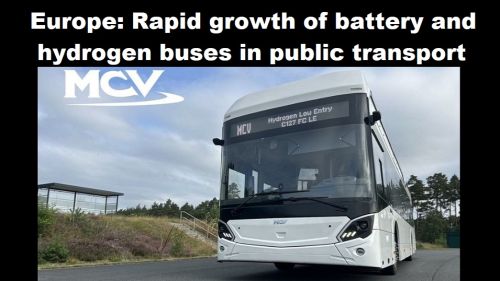 Europa: razendsnelle groei van batterij- en waterstofbussen in openbaar vervoer