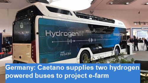 Duitsland: Caetano levert twee bussen op waterstof aan project e-farm