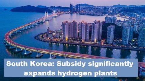 Zuid-Korea: subsidie voor forse uitbreiding van waterstoffabrieken
