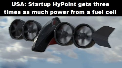 USA: Startup HyPoint haalt drie keer zoveel vermogen uit een brandstofcel