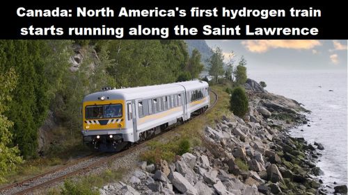 Canada: eerste waterstoftrein van Noord-Amerika gaat rijden op langs de Saint Lawrence