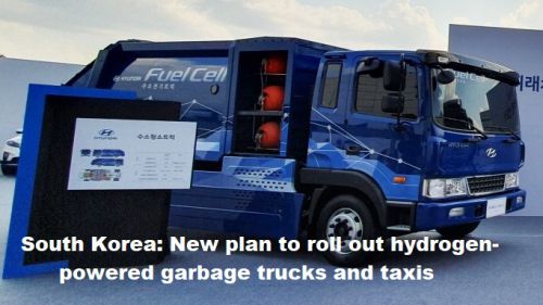 Zuid-Korea: Nieuw plan voor uitrol van vuilnisauto’s en taxi’s op waterstof