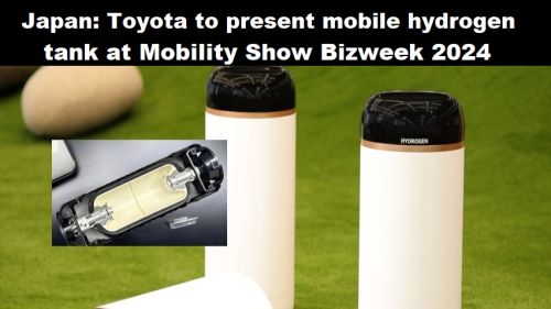 Japan: Toyota presenteert mobiele waterstoftank tijdens Mobility Show Bizweek 2024