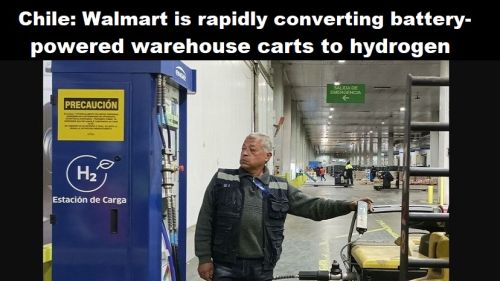 Chili: Walmart bouwt magazijnwagens op batterijen razendsnel om naar waterstof