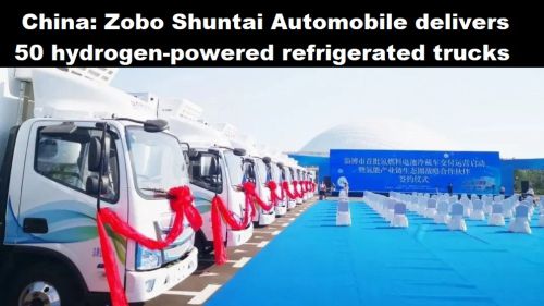 China: Zobo Shuntai Automobile levert 50 koelvrachtwagens op waterstof
