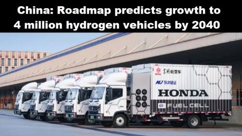 China: Roadmap 3.0 voorspelt groei naar 4 miljoen waterstofvoertuigen in 2040