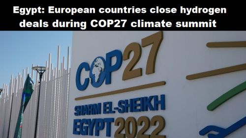 Egypte: Europese landen sluiten waterstof-deals tijdens klimaattop COP27