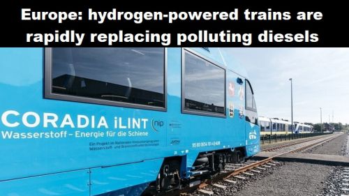 Europa: treinen op waterstof vervangen in hoog tempo vervuilende diesels