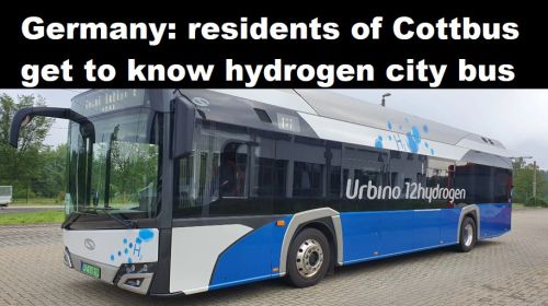 Duitsland: inwoners van Cottbus maken kennis met stadsbus op waterstof