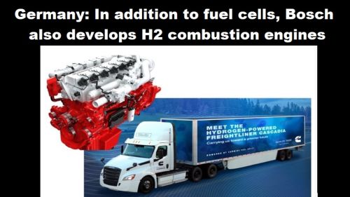 Duitsland: naast brandstofcellen ontwikkelt Bosch ook H2-verbrandingsmotoren