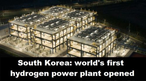 Zuid-Korea: eerste energiecentrale op waterstof ter wereld geopend