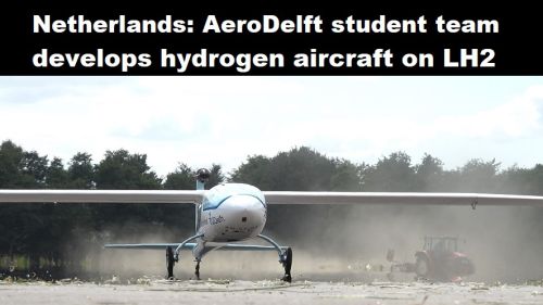 Nederland: studententeam AeroDelft ontwikkelt waterstofvliegtuig op LH2