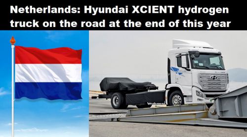 Nederland: waterstoftruck XCIENT van Hyundai eind dit jaar op de weg