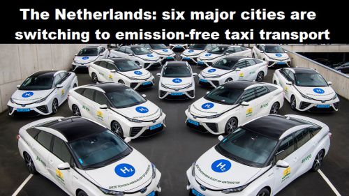 Nederland: zes grote steden schakelen over naar emissievrij taxivervoer