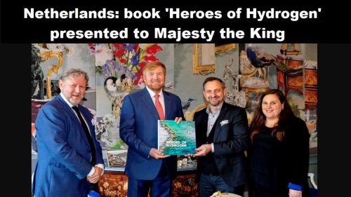 Nederland: boek 'Heroes of Hydrogen’ aangeboden aan Majesteit de Koning