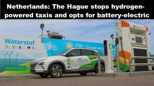 Nederland: Den Haag stopt met taxi’s op waterstof en kiest batterij-elektrisch