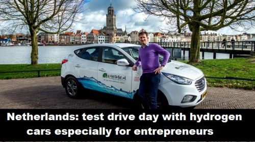 Nederland: proefritten-dag met waterstofauto’s speciaal voor ondernemers