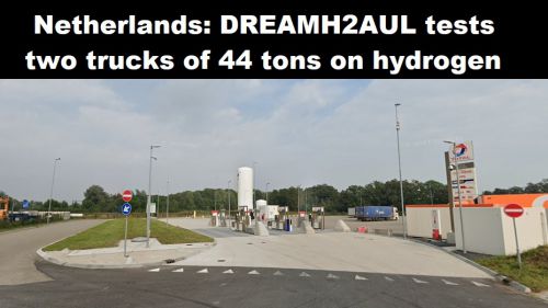 Nederland: DREAMH2AUL test twee vrachtauto’s van 44 ton op waterstof