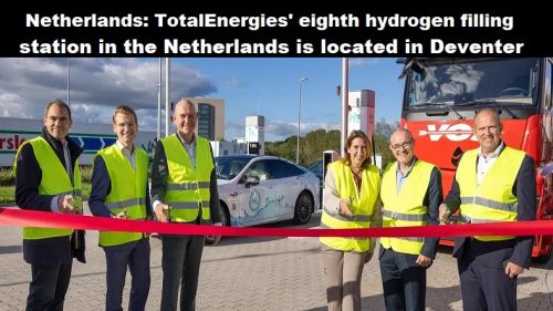 Nederland: achtste waterstoftankstation Van TotalEnergies in Nederland staat in Deventer