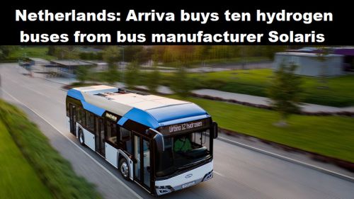 Nederland: Arriva koopt tien waterstofbussen bij busfabrikant Solaris