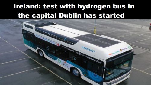 Ierland: test met waterstofbus in de hoofdstad Dublin van start