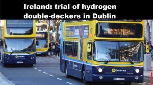 Ierland: proef met dubbeldekkers op waterstof in Dublin
