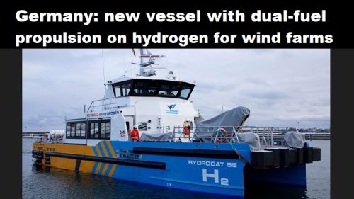 Duitsland: nieuwe vessel met dual-fuel aandrijving op waterstof voor windparken