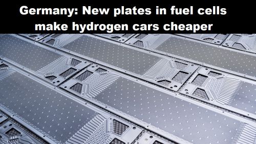 Duitsland: nieuwe platen in brandstofcellen maken waterstofauto’s goedkoper