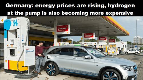 Duitsland: energieprijzen stijgen, ook waterstof aan de pomp wordt duurder