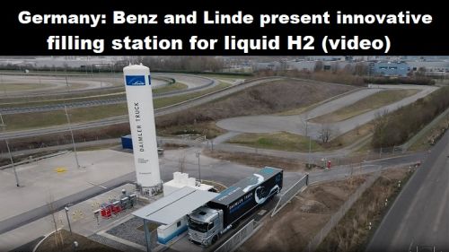 Duitsland: Benz en Linde presenteren innovatief tankstation voor vloeibare H2 (video)
