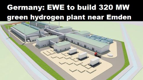 Duitsland: EWE bouwt groene waterstoffabriek van 320 MW bij Emden