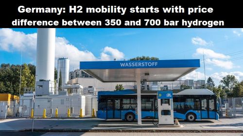Duitsland: H2-mobility start met prijsverschil tussen 350 en 700 bar waterstof
