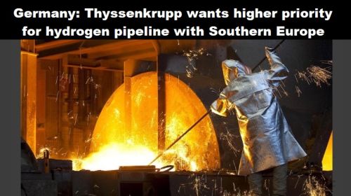 Duitsland: Thyssenkrupp wil hogere prioriteit bij waterstofpijplijn met Zuid-Europa