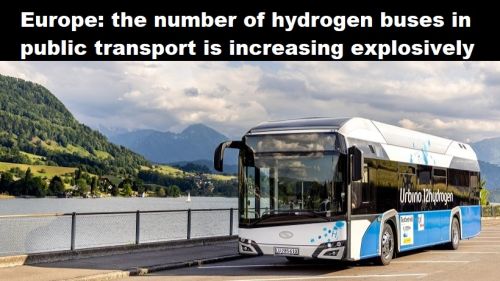 Europa: aantal bussen op waterstof binnen het openbaar vervoer stijgt explosief