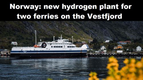 Noorwegen: nieuwe waterstoffabriek voor twee veerboten over de Vestfjord