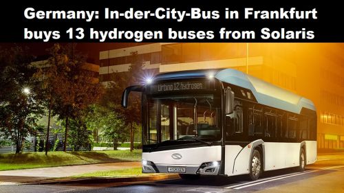 Duitsland: In-der-City-Bus in Frankfurt koop 13 waterstofbussen bij Solaris