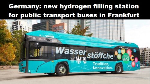 Duitsland: nieuw waterstoftankstation voor bussen in het openbaar vervoer in Frankfurt