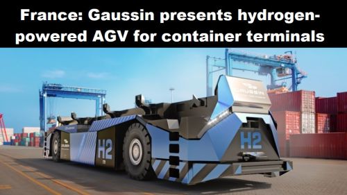 Frankrijk: Gaussin presenteert AGV op waterstof voor containerterminals