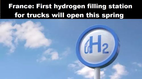 Frankrijk: eerste waterstoftankstation voor vrachtauto’s wordt dit voorjaar geopend