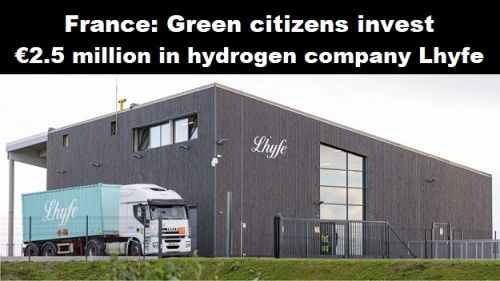 Frankrijk: groene burgers investeren 2,5 miljoen euro in waterstofbedrijf Lhyfe