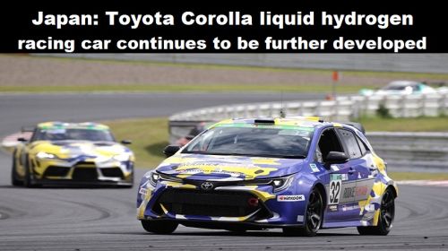 Japan: Toyota Corolla raceauto op vloeibare waterstof steeds verder doorontwikkeld