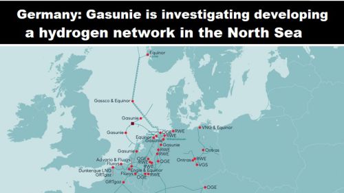 Duitsland: Gasunie onderzoekt waterstofnetwerk ontwikkeling in de Noordzee