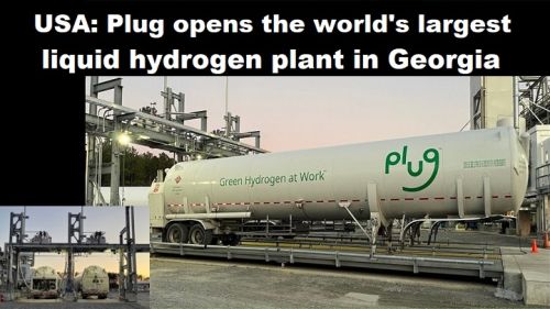 USA: Plug opent ’s werelds grootste fabriek voor vloeibare waterstof in Georgia