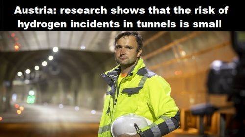 Oostenrijk: uit onderzoek blijkt dat risico van waterstofincidenten in tunnels klein is
